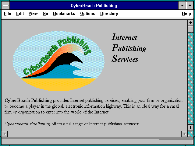 Screenshot of CyberBeach Publishing