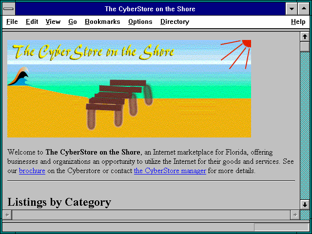 Screenshot of The CyberStore on the Shore