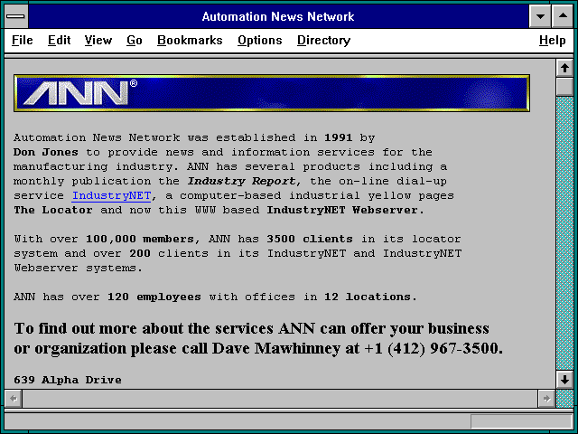 Screenshot of Automation News Network