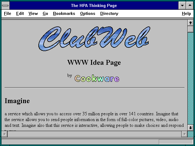 Screenshot of The HPA Thinking Page