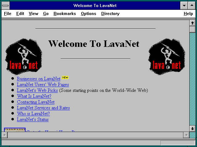Screenshot of Welcome To LavaNet