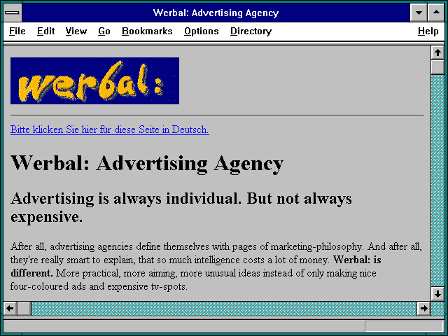 Screenshot of Werbal: Advertising Agency