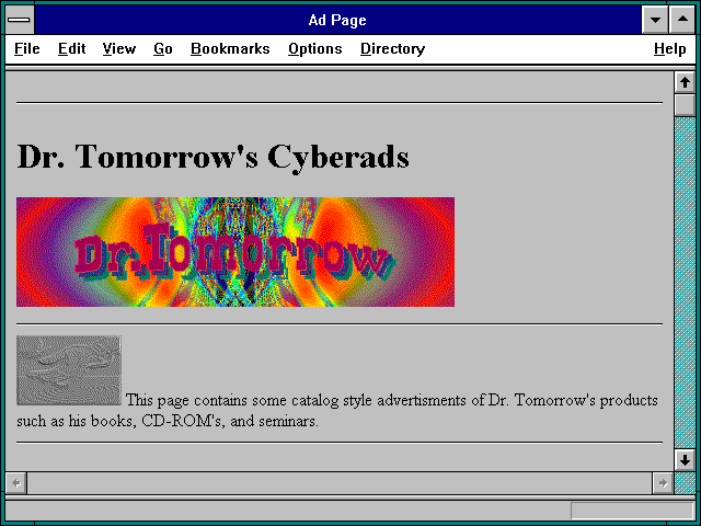 Screenshot of Ad Page