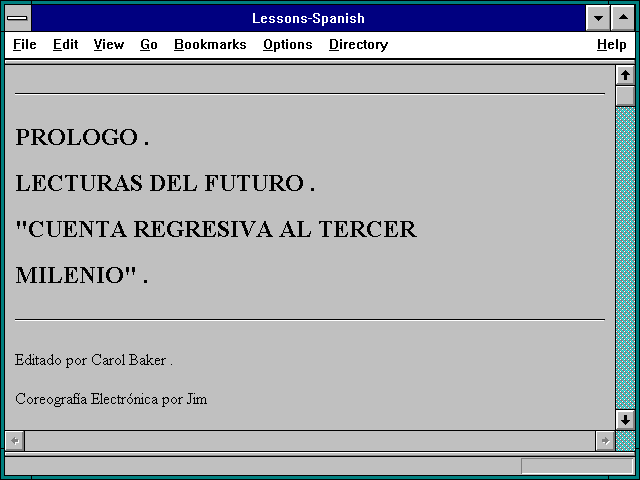 Screenshot of Lessons-Spanish