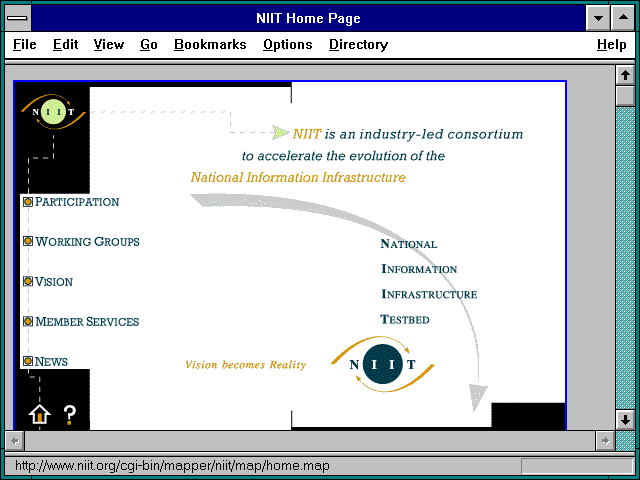 Screenshot of NIIT Home Page