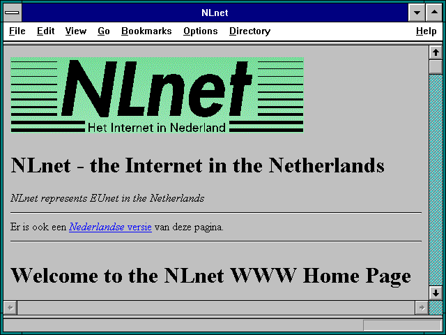 Screenshot of NLnet
