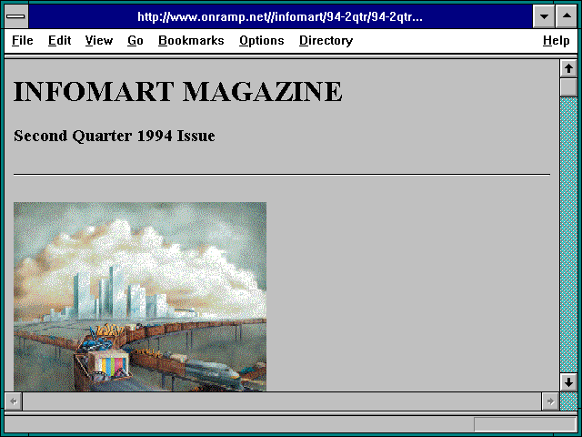 Screenshot of http://www.onramp.net//infomart/94-2qtr/94-2qtr.html
