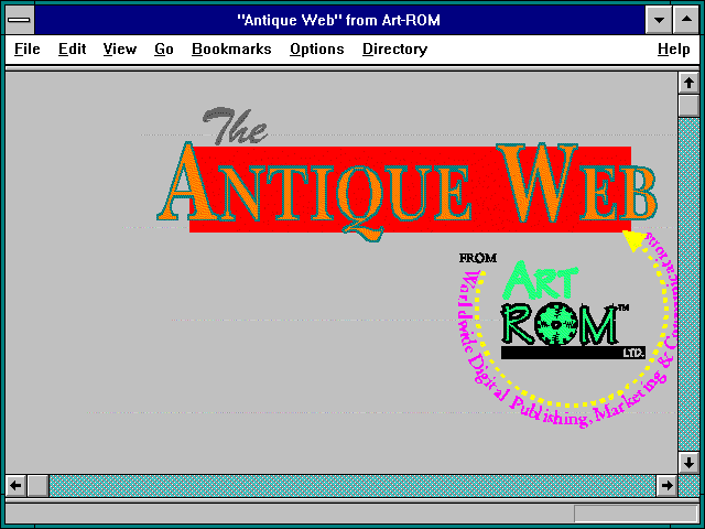 Screenshot of Antique Web' from Art-ROM
