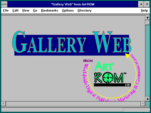 Screenshot of Gallery Web' from Art-ROM