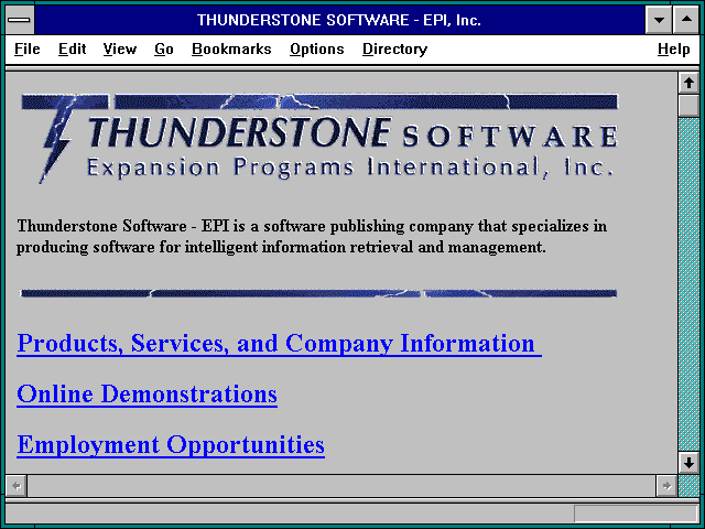 Screenshot of THUNDERSTONE SOFTWARE - EPI Inc.