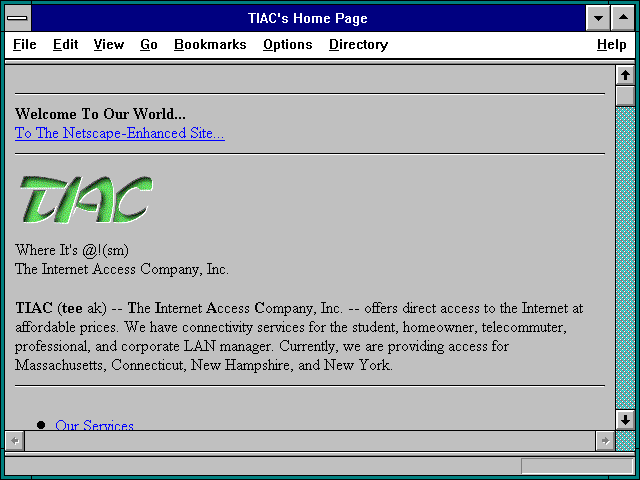 Screenshot of Internet Access Company, The