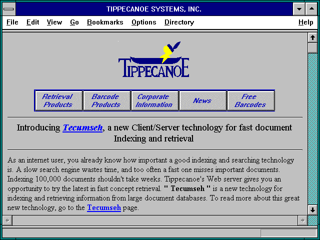 Screenshot of Tippecanoe Systems, Inc. (create custom barcodes)