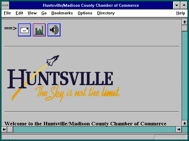 Screenshot of Huntsville/Madison County Chamber of Commerce