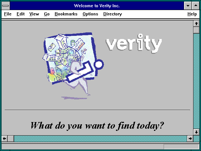 Screenshot of Welcome to Verity Inc.