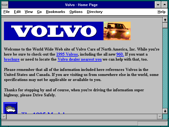 Screenshot of Volvo - Home Page