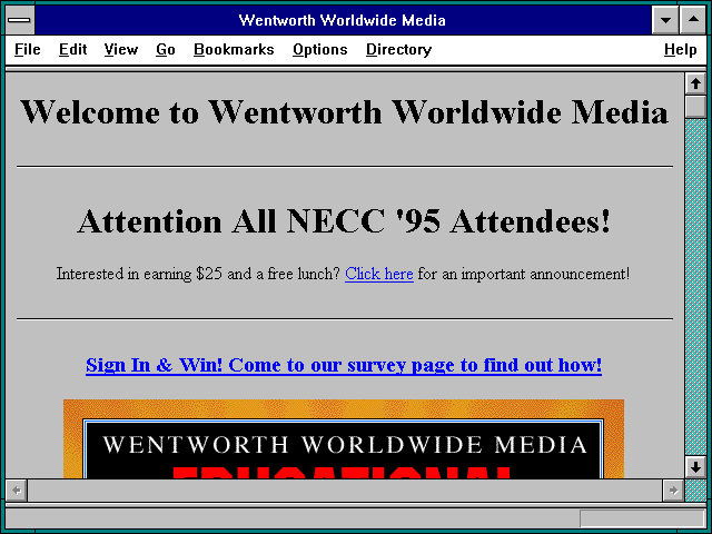 Screenshot of Classroom Connect on the Net.