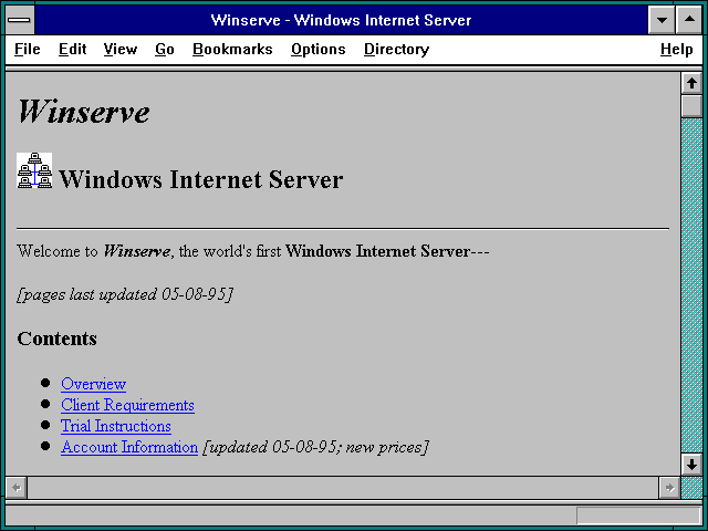 Screenshot of Winserve - Windows Internet Server