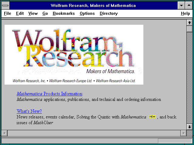Screenshot of MathSource