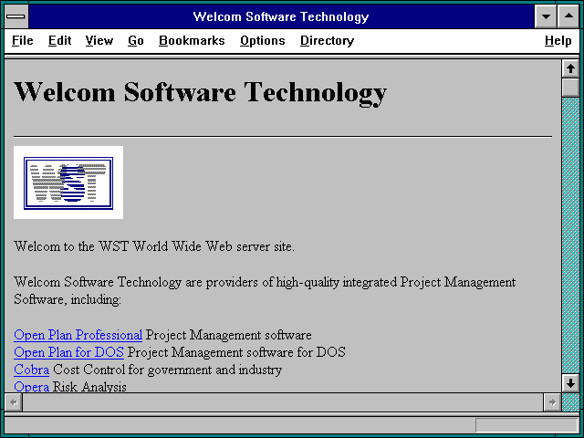 Screenshot of Welcom Software Technology