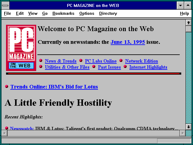 Screenshot of Netweek Home Page