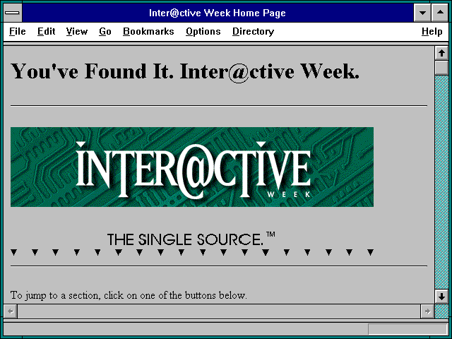 Screenshot of Ziff network version