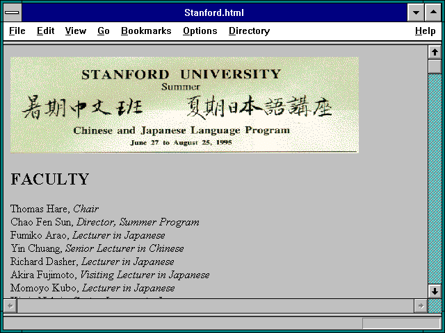 Screenshot of Stanford.html