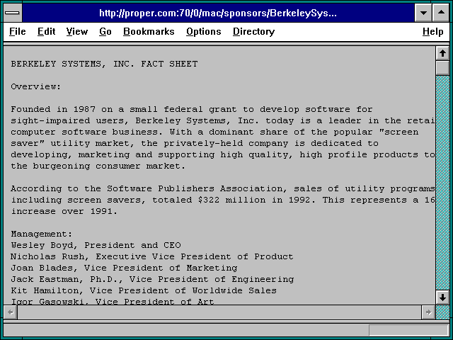 Screenshot of http://proper.com:70/0/mac/sponsors/BerkeleySystems/BSIFACT.out