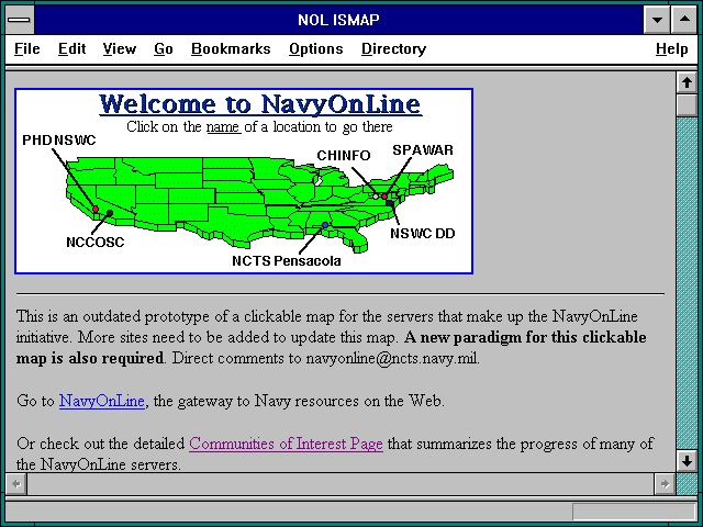 Screenshot of NOL ISMAP