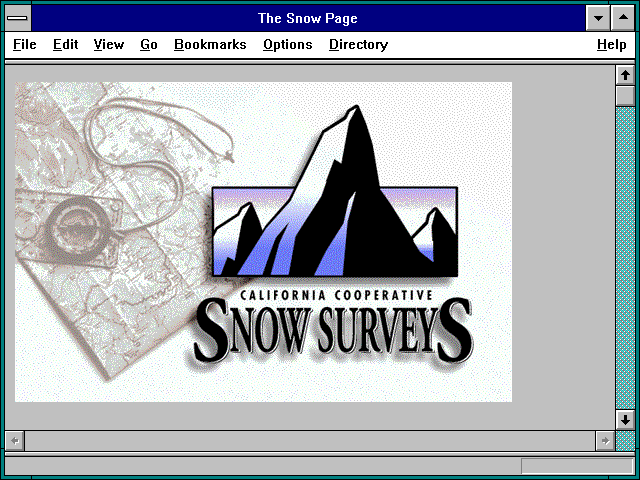 Screenshot of The Snow Page