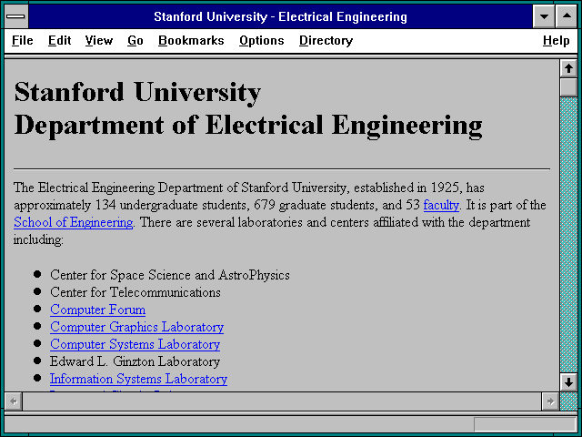 Screenshot of Stanford University - Electrical Engineering