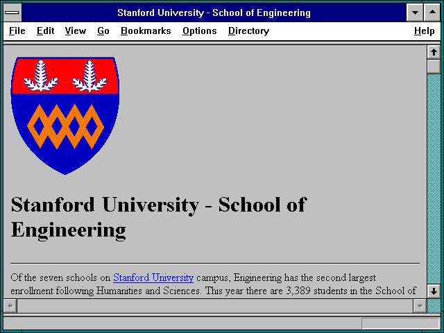 Screenshot of Stanford University - School of Engineering