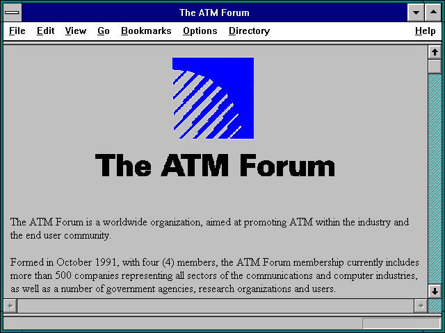 Screenshot of The ATM Forum