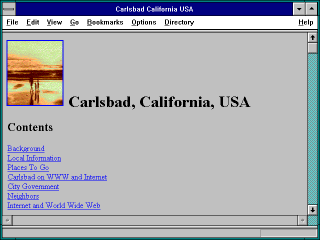 Screenshot of Carlsbad California USA