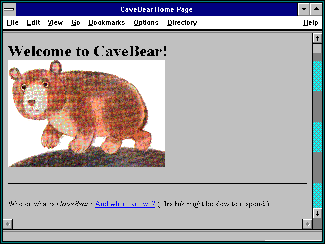 Screenshot of Cavebear - Santa Cruz