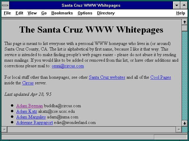Screenshot of Purity Test