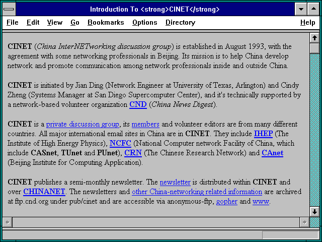 Screenshot of Introduction To <strong>CINET</strong>