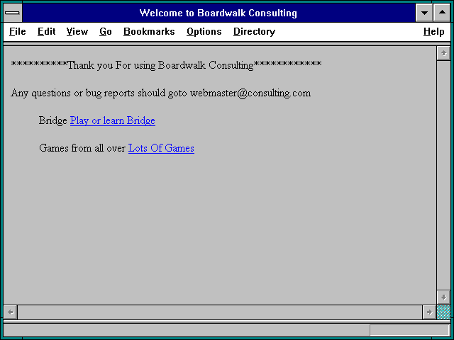 Screenshot of Welcome to Boardwalk Consulting