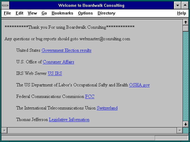 Screenshot of Welcome to Boardwalk Consulting