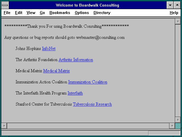 Screenshot of Welcome to Boardwalk Consulting