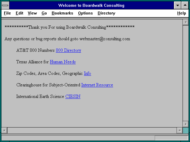 Screenshot of Welcome to Boardwalk Consulting