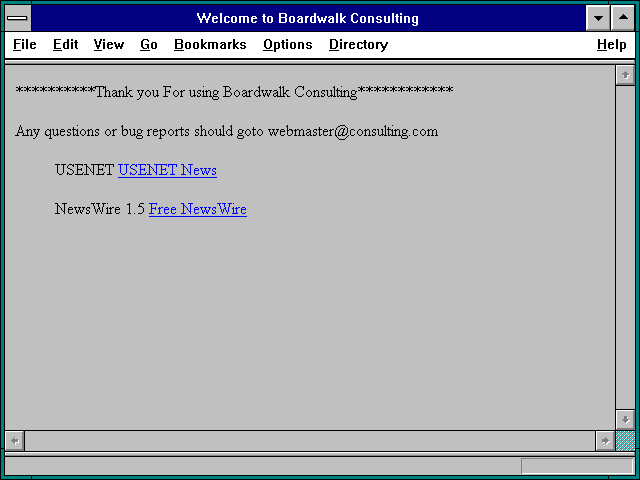 Screenshot of Welcome to Boardwalk Consulting
