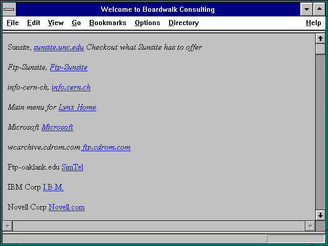 Screenshot of Welcome to Boardwalk Consulting