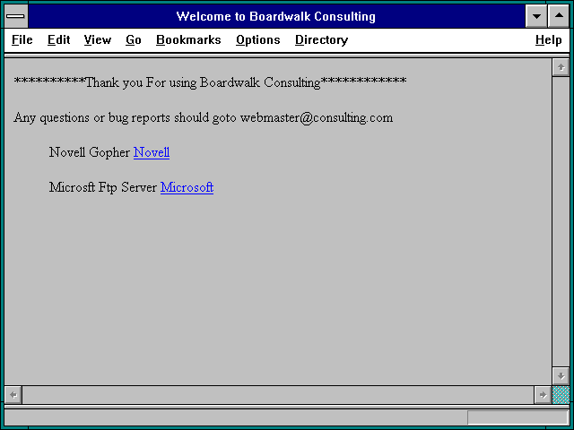 Screenshot of Welcome to Boardwalk Consulting
