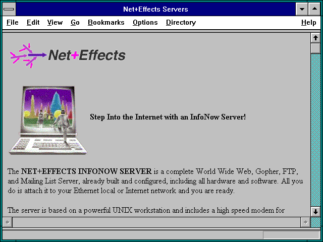 Screenshot of Net+Effects Servers