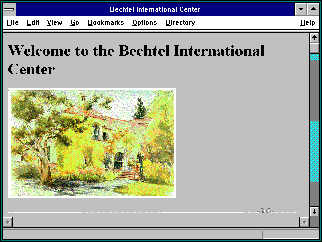 Screenshot of Bechtel International Center