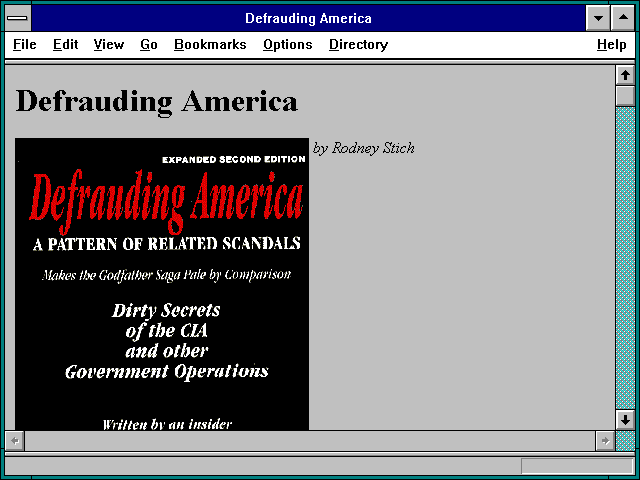 Screenshot of Defrauding America