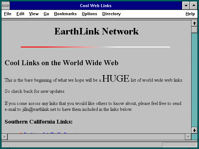 Screenshot of Cool Web Links