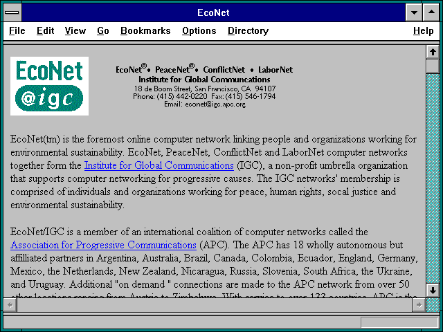 Screenshot of League of Conservation Voters