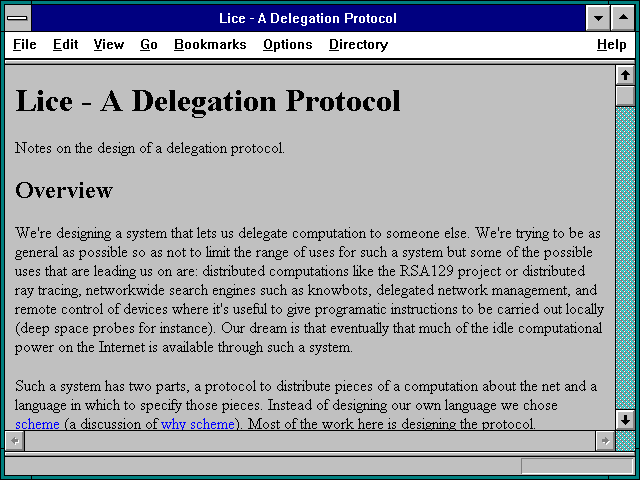 Screenshot of Lice - A Delegation Protocol