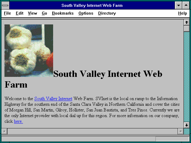 Screenshot of South Valley Internet - San Martin